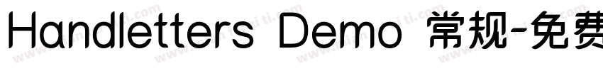 Handletters Demo 常规字体转换